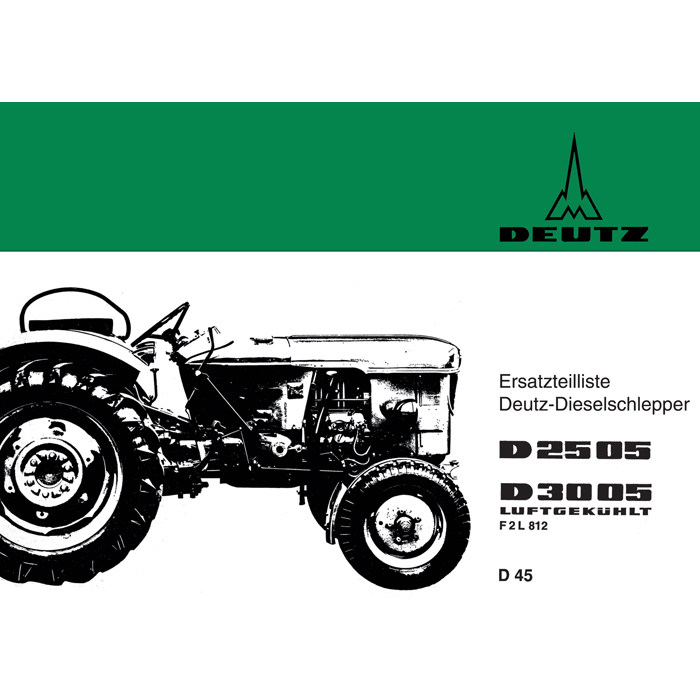 B Werkstatthandbuch DEUTZ Motor F3L812 z für den D4005 