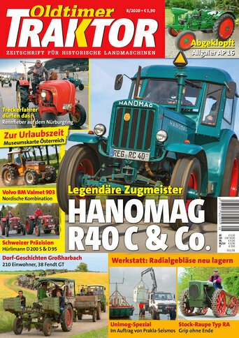 Oldtimer Traktor 8/2020 - Zeitschrift für historische Landmaschinen