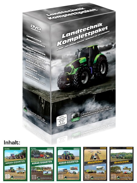 Landtechnik Komplettpaket I mit 5 Filmen (DVD-Sammelbox)